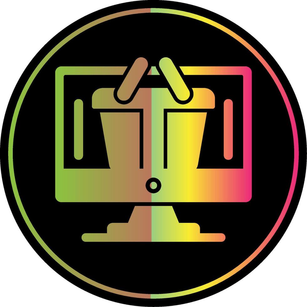 Logistics Glyph Due Color Icon Design vector