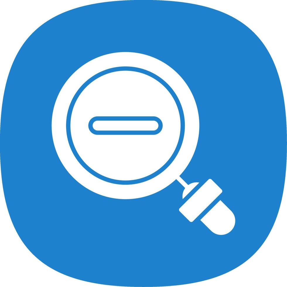 Search Glyph Curve Icon Design vector
