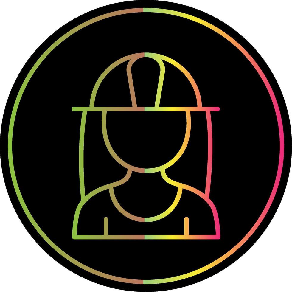 Architect Line Gradient Due Color Icon Design vector