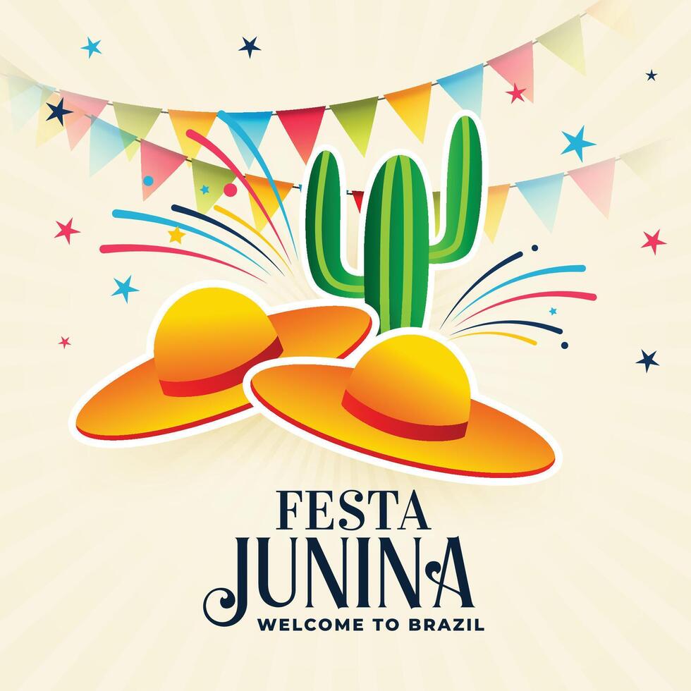 festa junina decorative background design vector