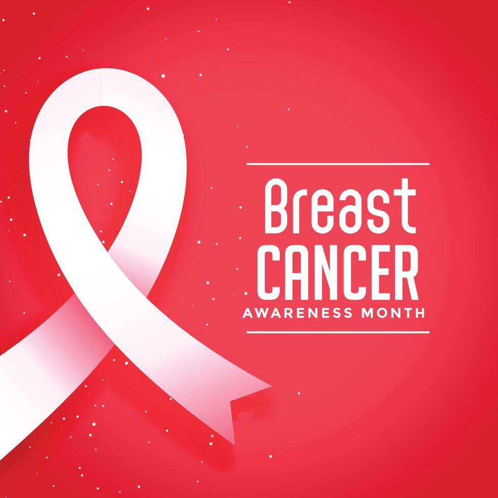 awareness month for breast cancer disease poster design vector