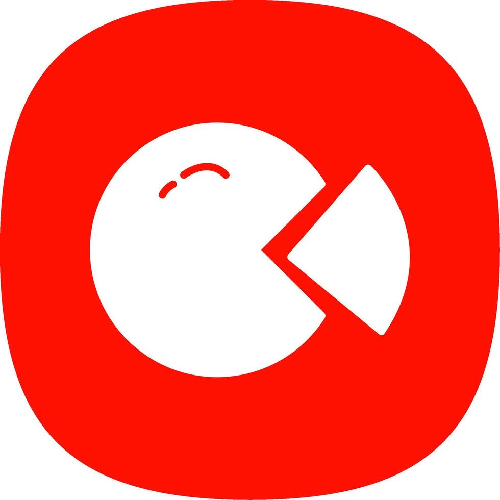 Circular Chart Glyph Curve Icon Design vector