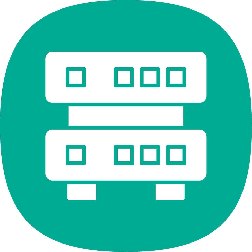 Data Quality Glyph Curve Icon Design vector