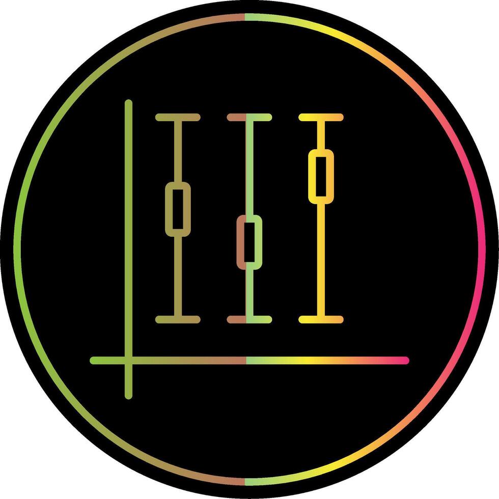caja trama línea degradado debido color icono diseño vector