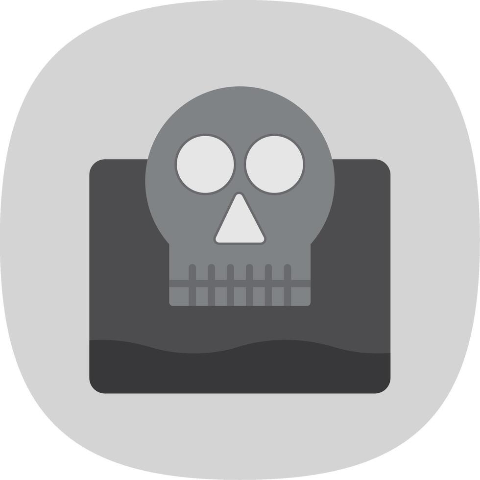 Living Dead Flat Curve Icon Design vector