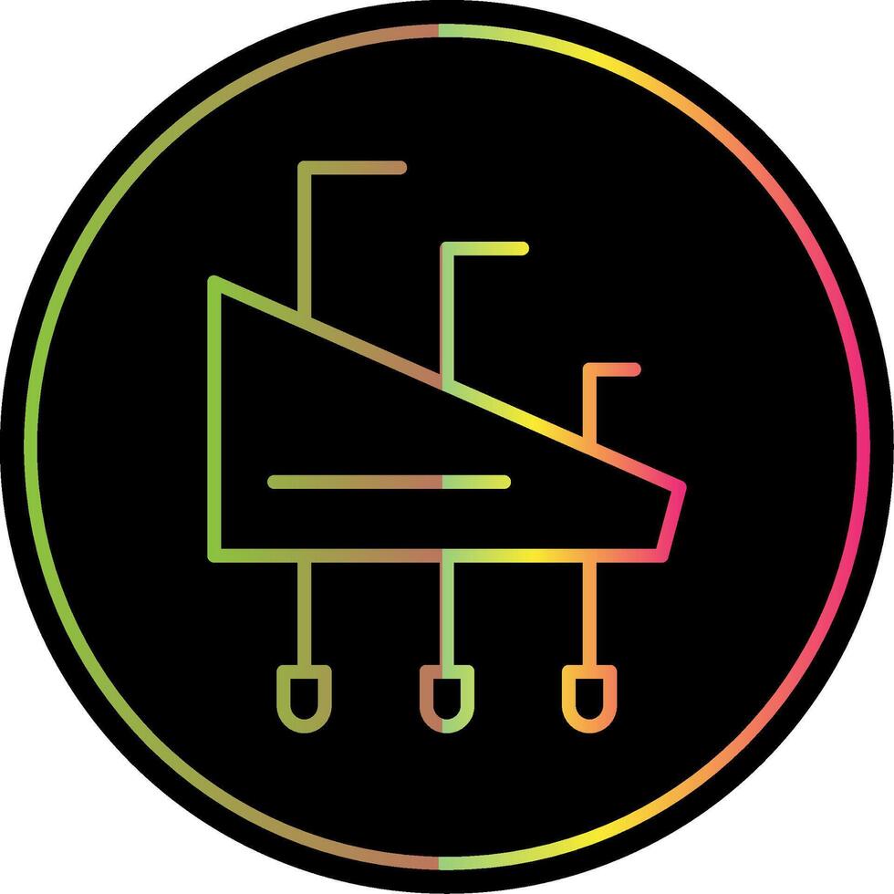 Allen Keys Line Gradient Due Color Icon Design vector