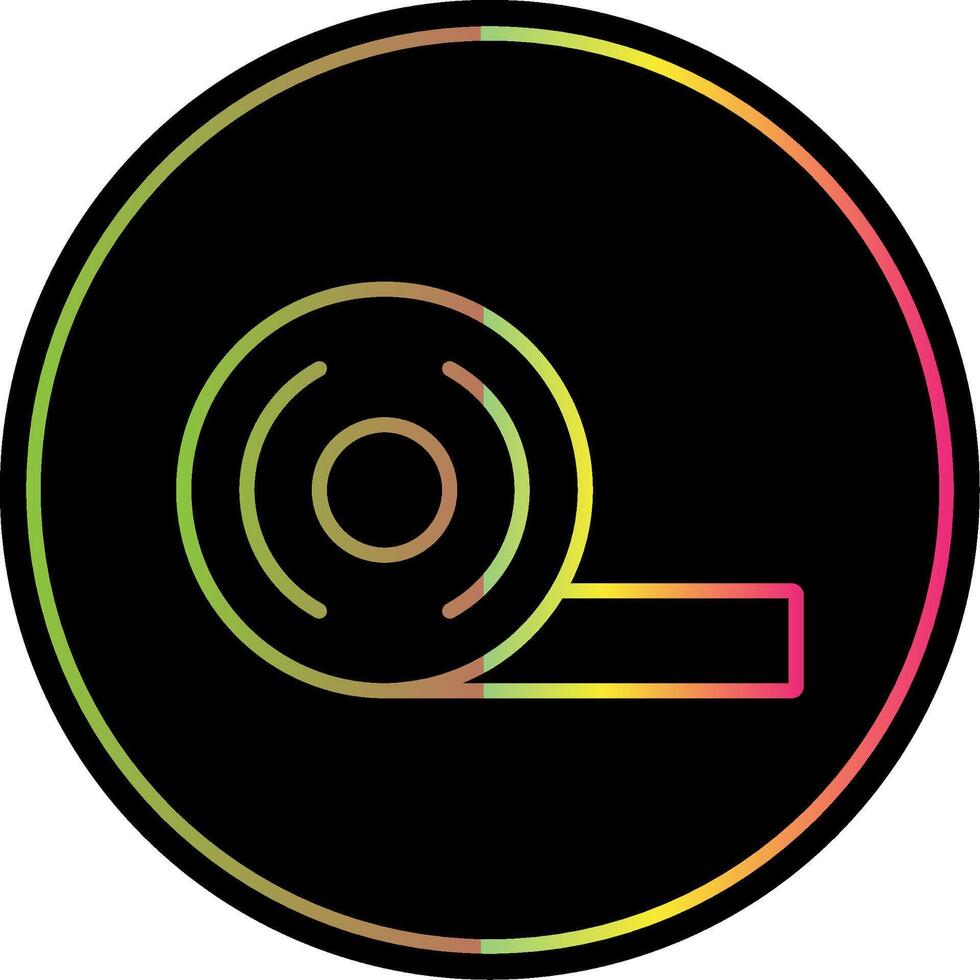 Adhesive Tape Line Gradient Due Color Icon Design vector