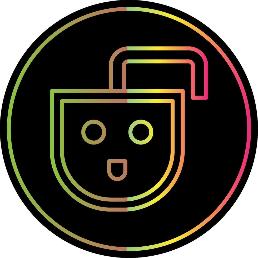Wall Socket Line Gradient Due Color Icon Design vector