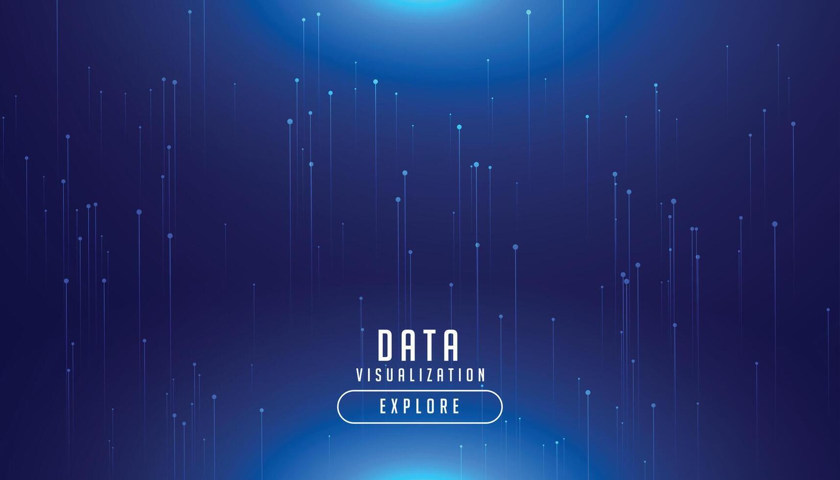 technology big data digital blue glowing background vector