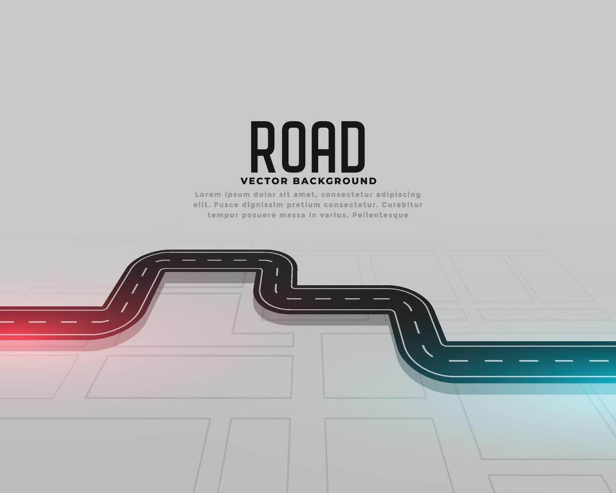 road map journey route concept background vector