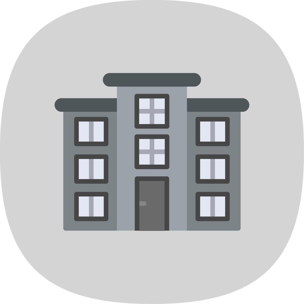 Flat Flat Curve Icon Design vector