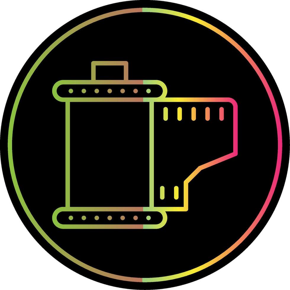 Cartridge Line Gradient Due Color Icon Design vector