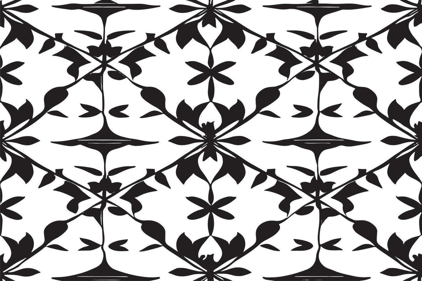 black and white seamless pattern image for background or texture, EPS 10 vector