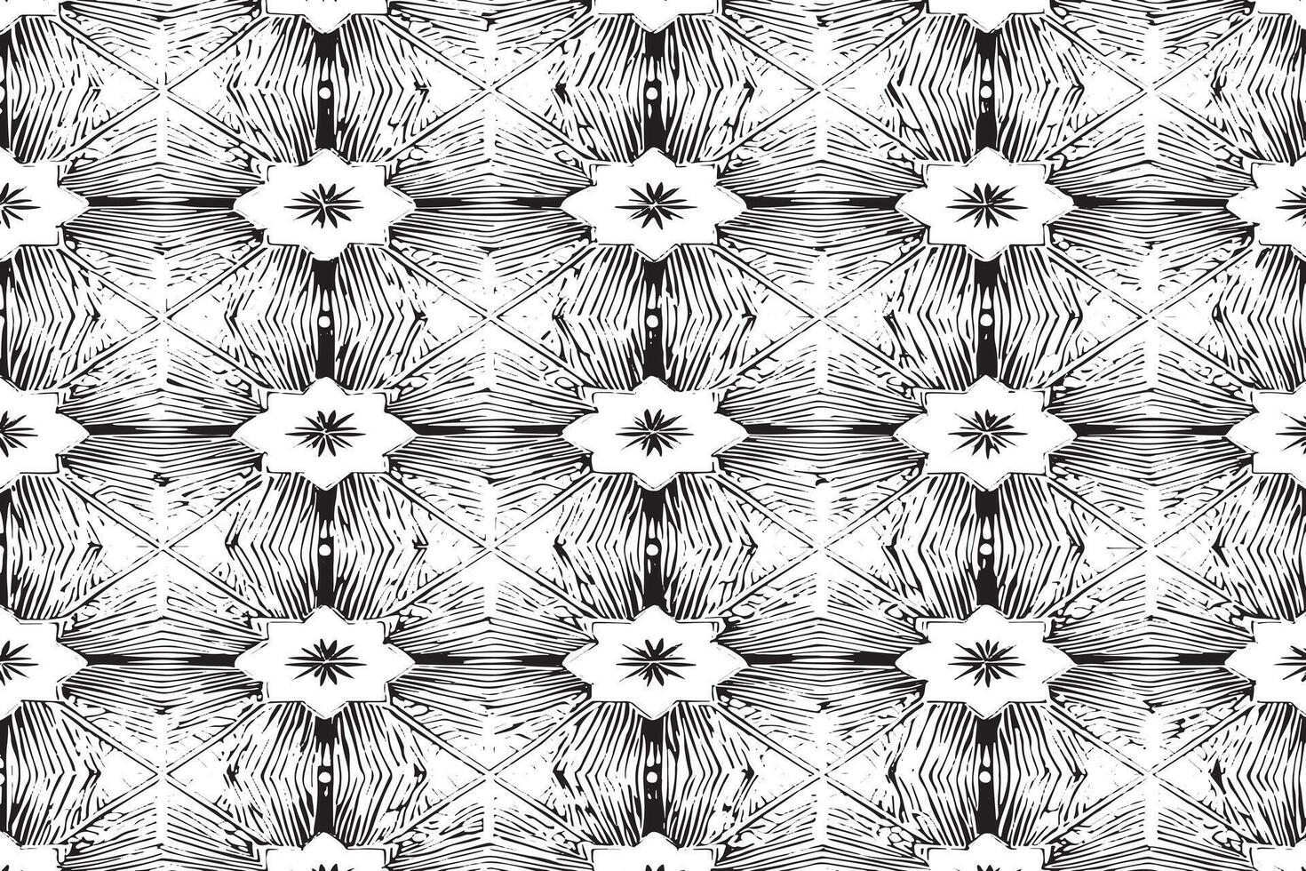 black and white seamless pattern image for background or texture, EPS 10 vector