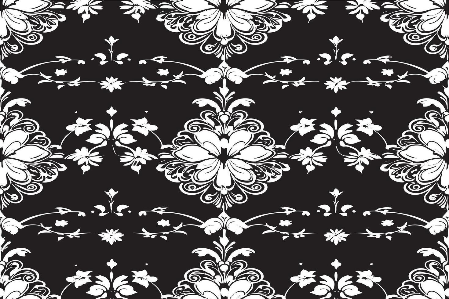 black and white seamless pattern image for background or texture, EPS 10 vector