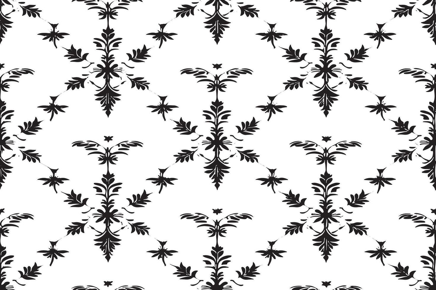 black and white seamless pattern image for background or texture, EPS 10 vector