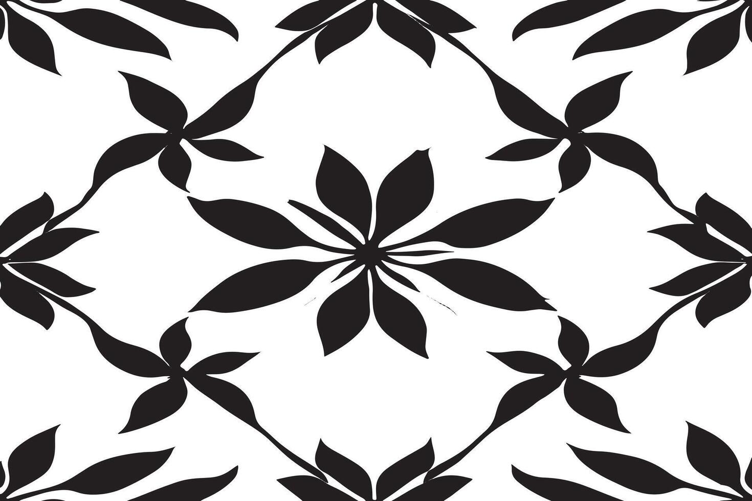 black and white seamless pattern image for background or texture, EPS 10 vector