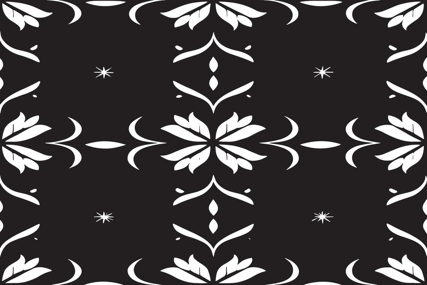 seamless black pattern on white background image for background or texture vector