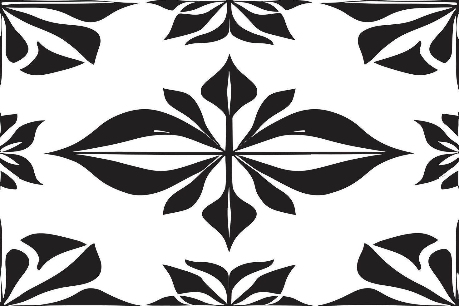 black and white seamless pattern image for background or texture, EPS 10 vector