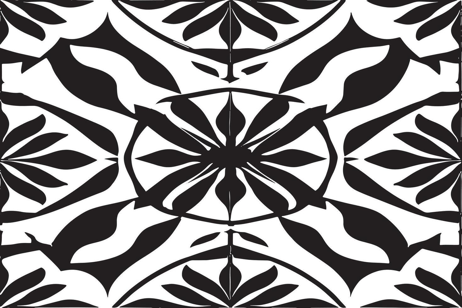 black and white seamless pattern image for background or texture, EPS 10 vector