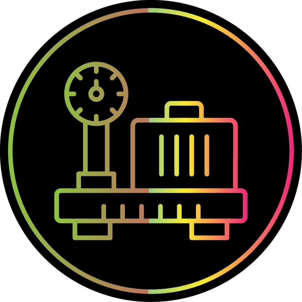 Scales Line Gradient Due Color Icon Design vector