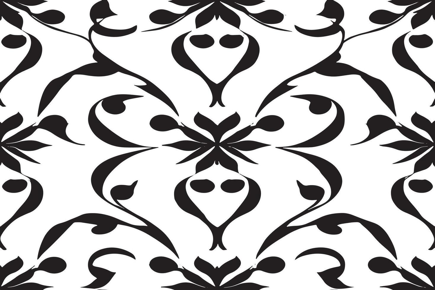 black and white seamless pattern image for background or texture, EPS 10 vector