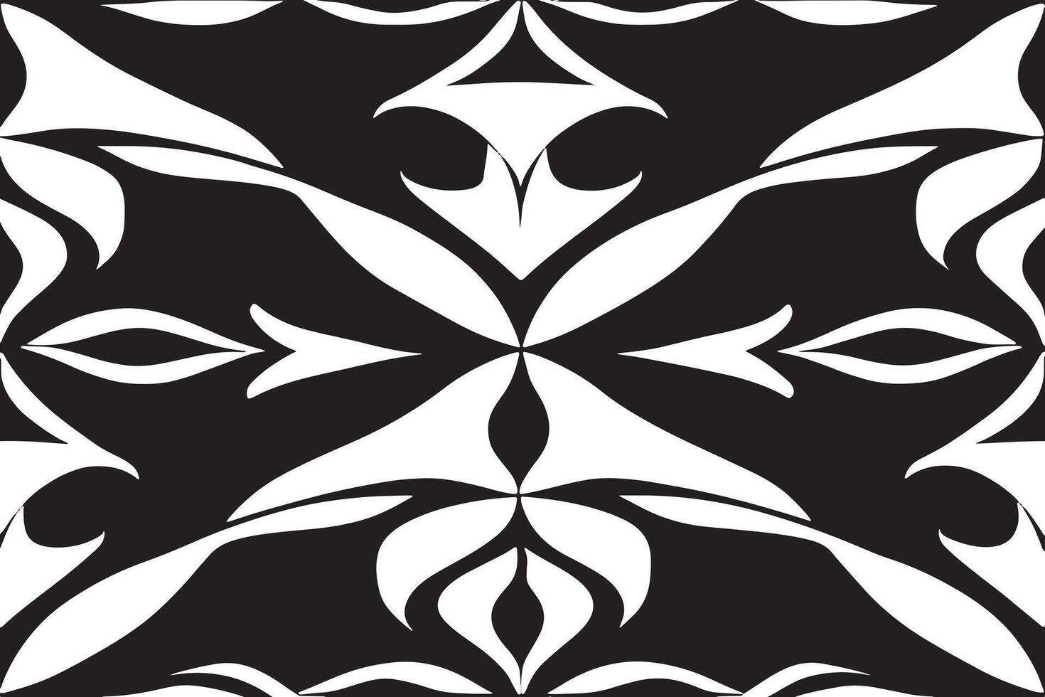 seamless black pattern on white background image for background or texture vector