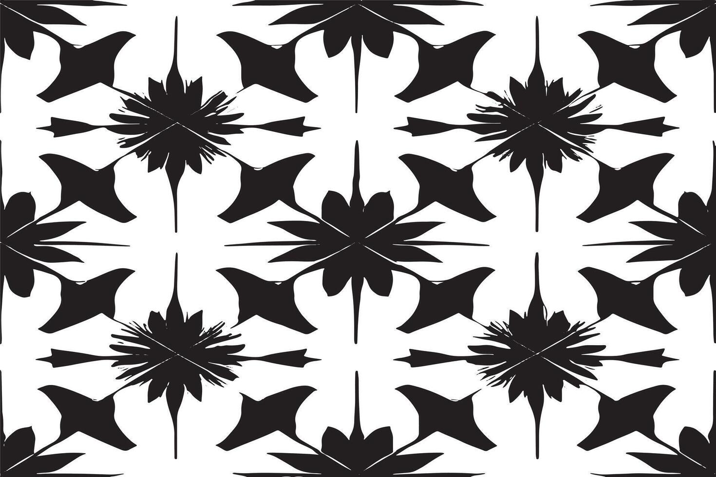 black and white seamless pattern image for background or texture, EPS 10 vector