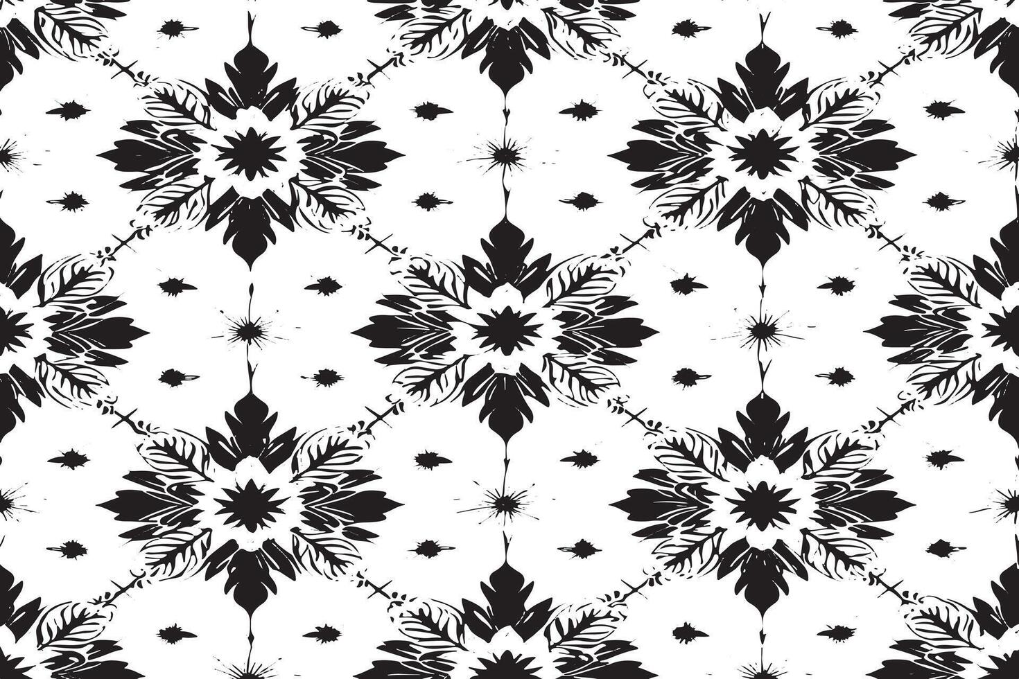 black and white seamless pattern image for background or texture, EPS 10 vector