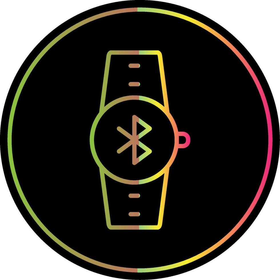 Bluetooth Line Gradient Due Color Icon Design vector