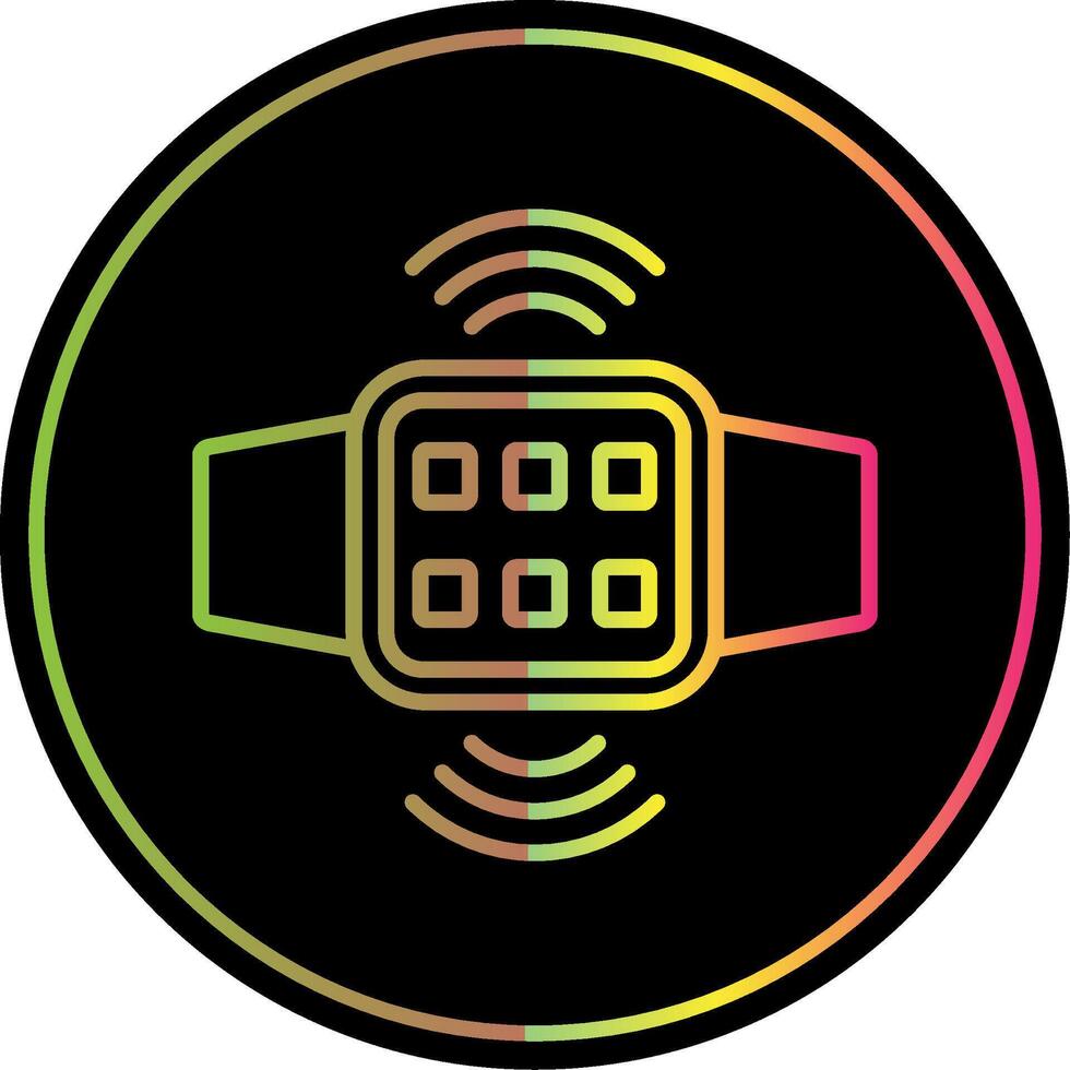 Connection Line Gradient Due Color Icon Design vector