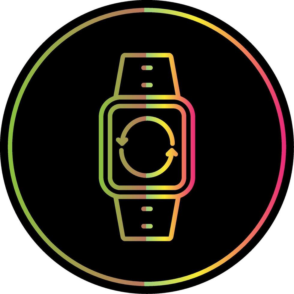 Synchronization Line Gradient Due Color Icon Design vector