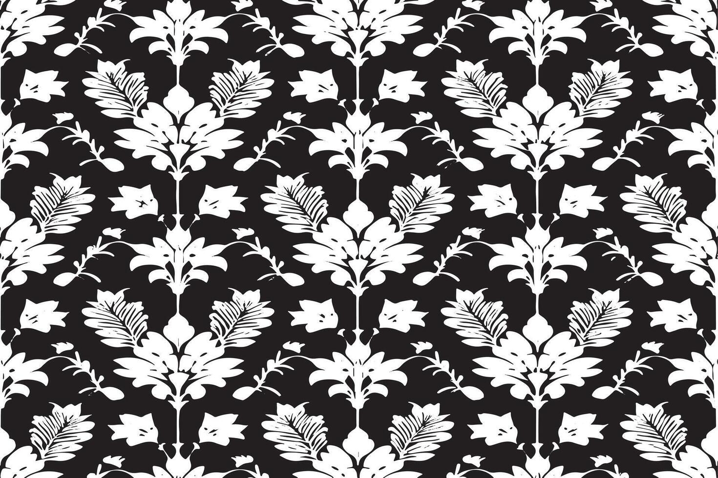 black and white seamless pattern image for background or texture, EPS 10 vector