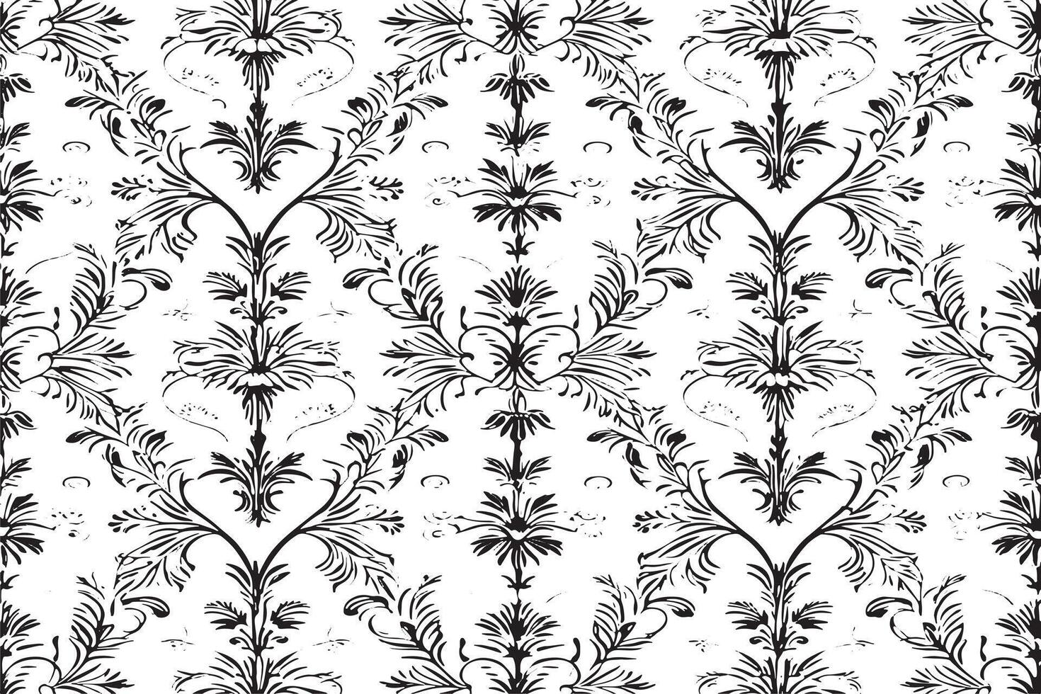 black and white seamless pattern image for background or texture, EPS 10 vector