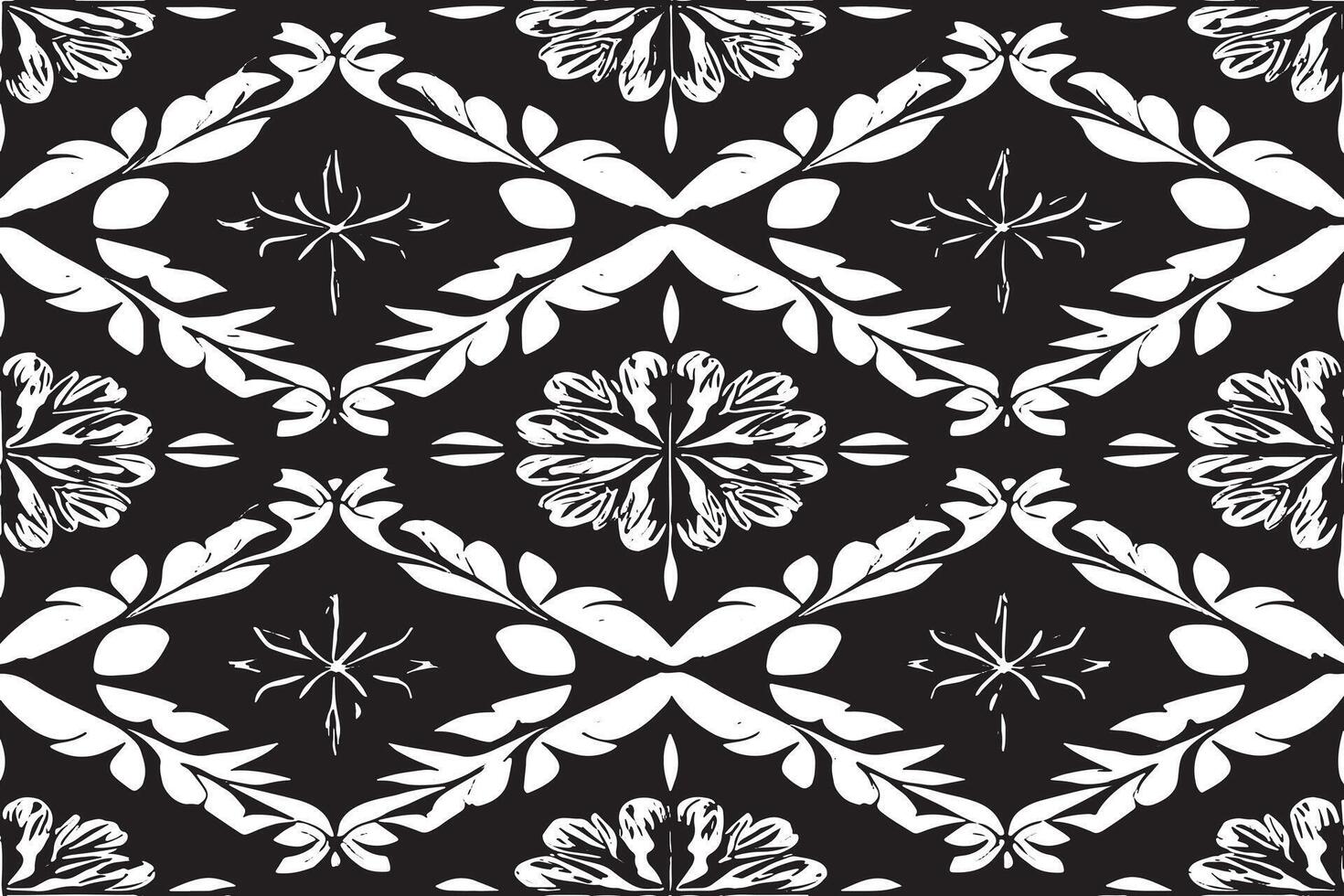 black and white seamless pattern image for background or texture, EPS 10 vector