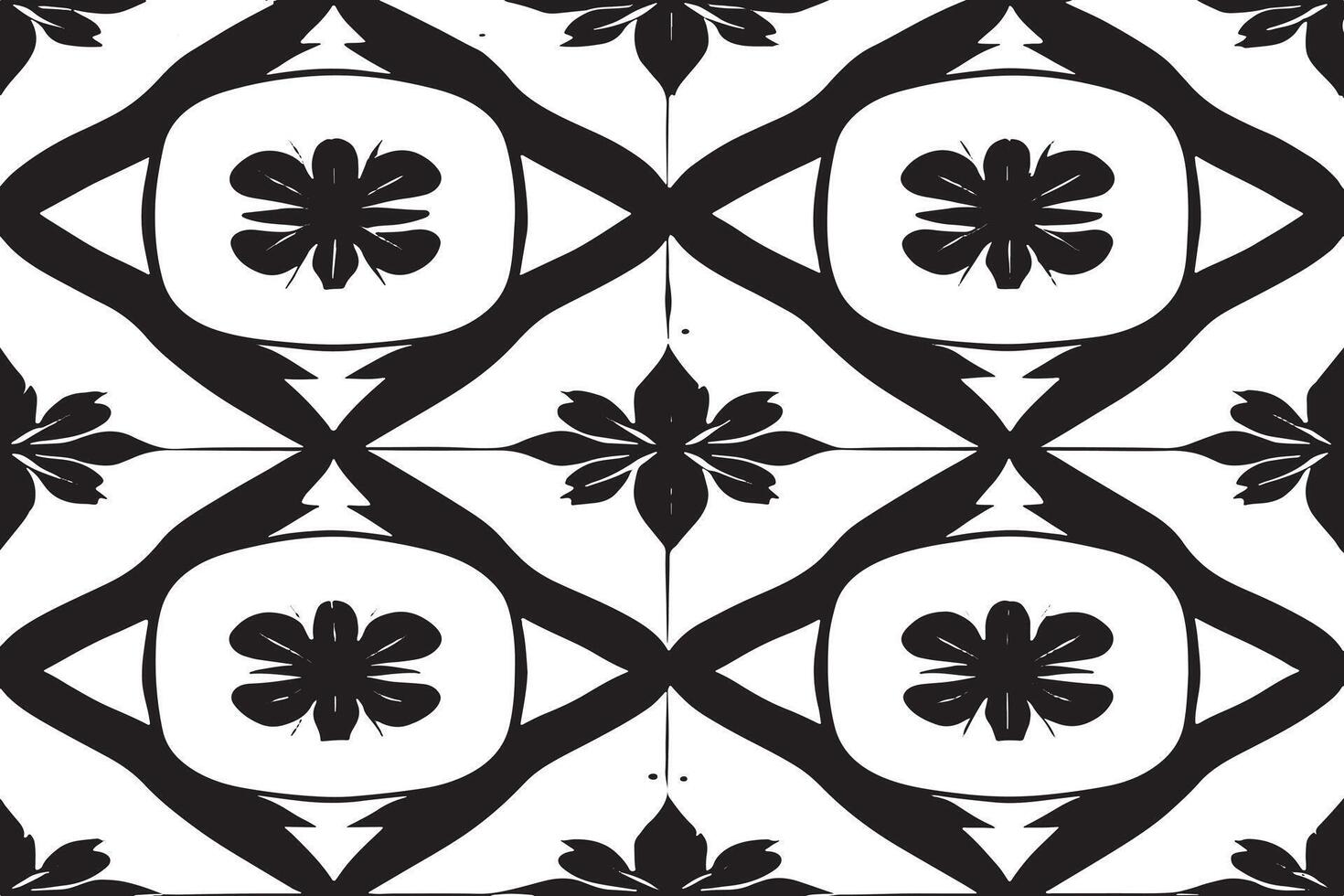 black and white seamless pattern image for background or texture, EPS 10 vector