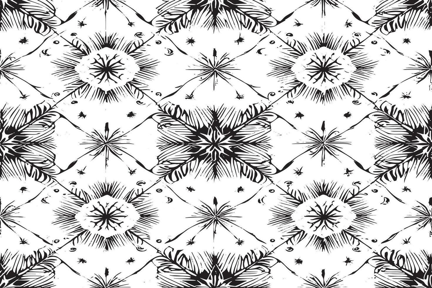 black and white seamless pattern image for background or texture, EPS 10 vector