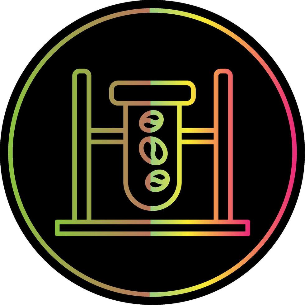 Quality Check Line Gradient Due Color Icon Design vector