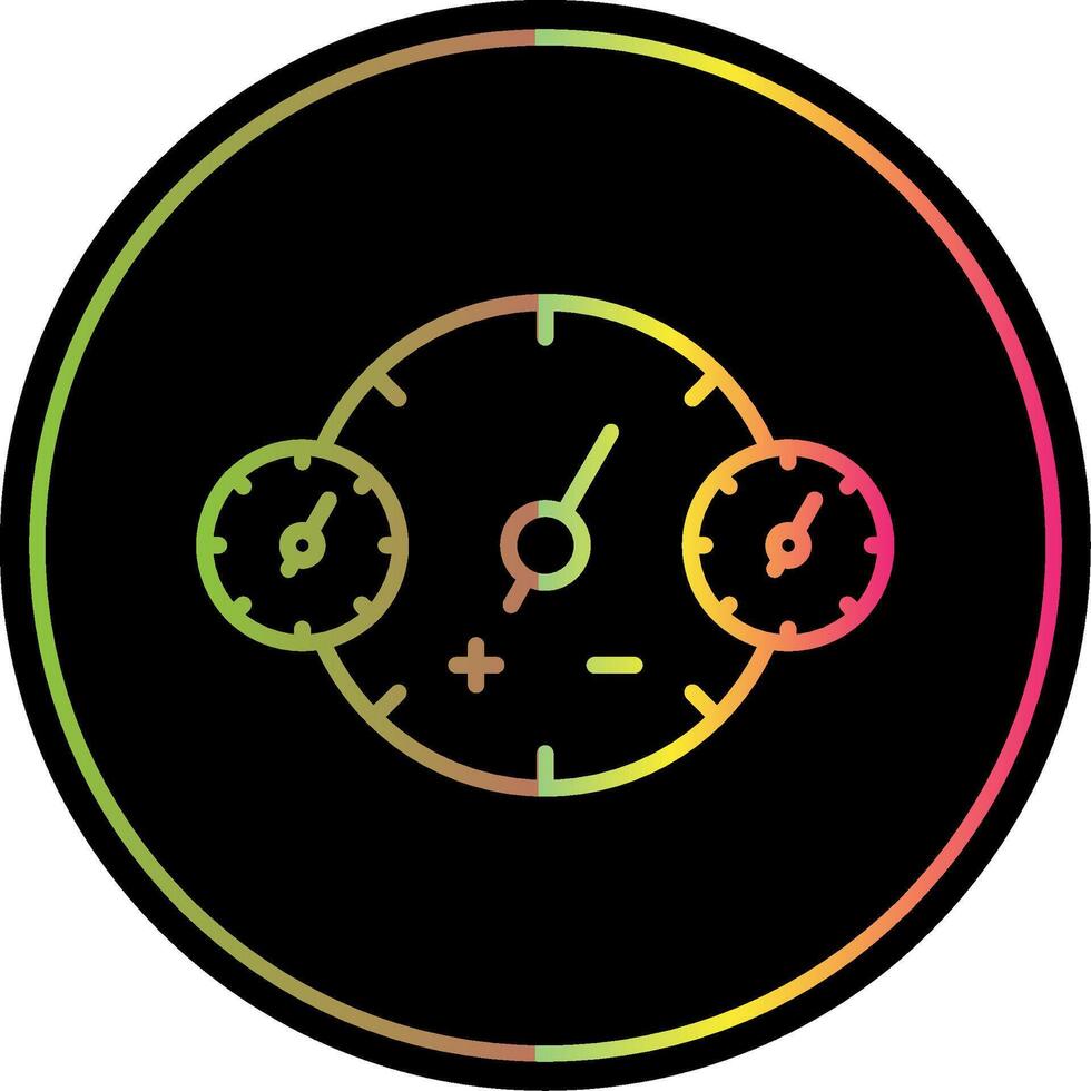 Clocks Line Gradient Due Color Icon Design vector
