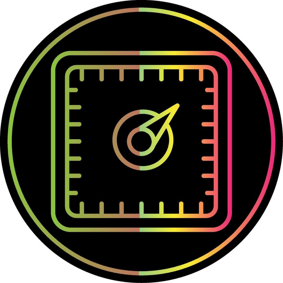 Gauge Line Gradient Due Color Icon Design vector