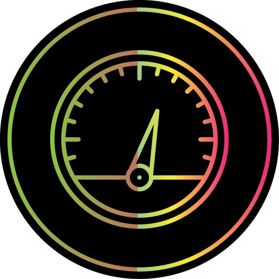 Gauge Line Gradient Due Color Icon Design vector