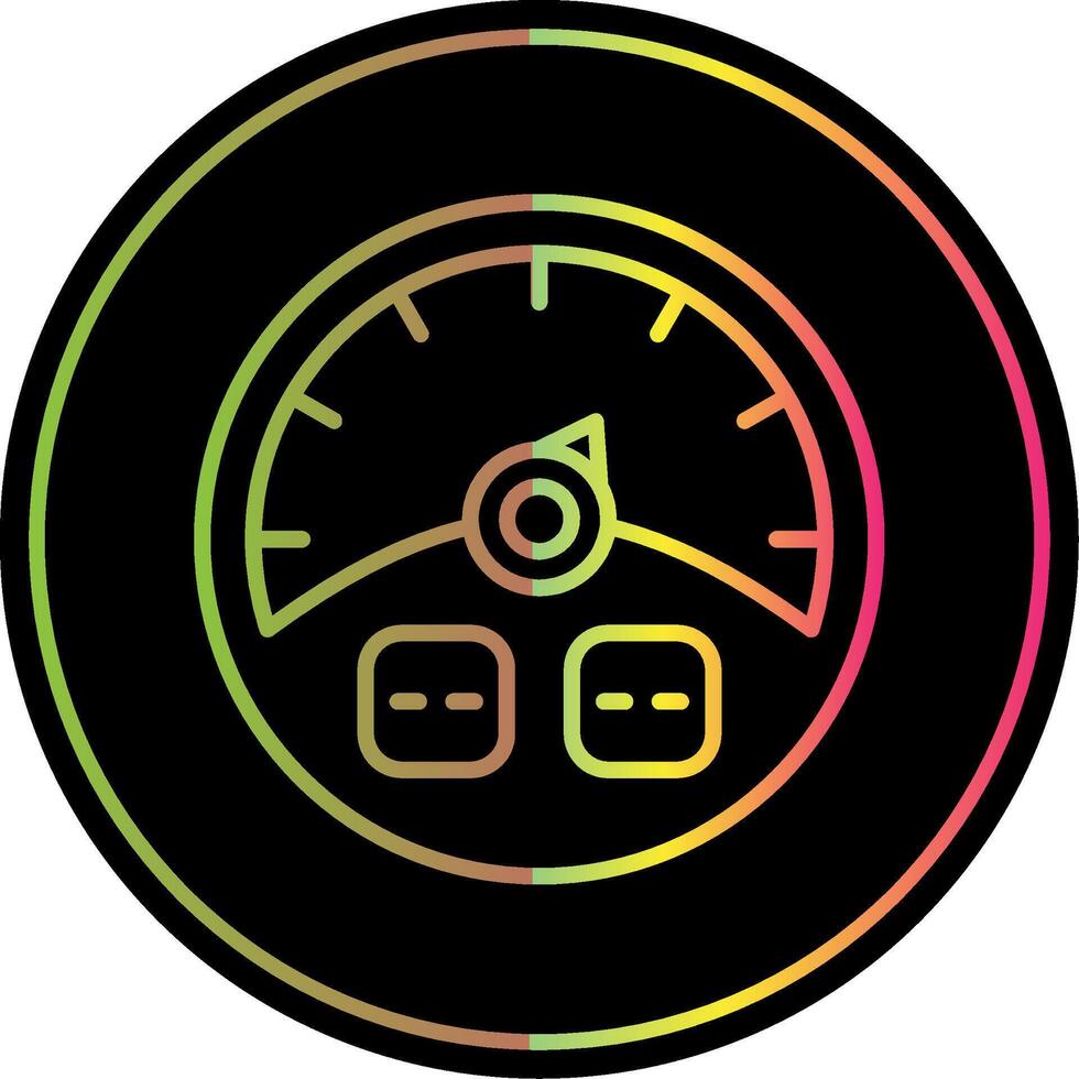 Gauge Line Gradient Due Color Icon Design vector