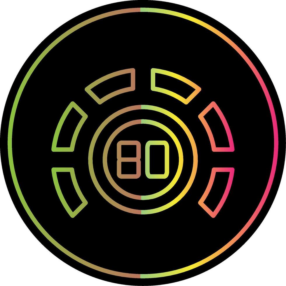 Thermostat Line Gradient Due Color Icon Design vector
