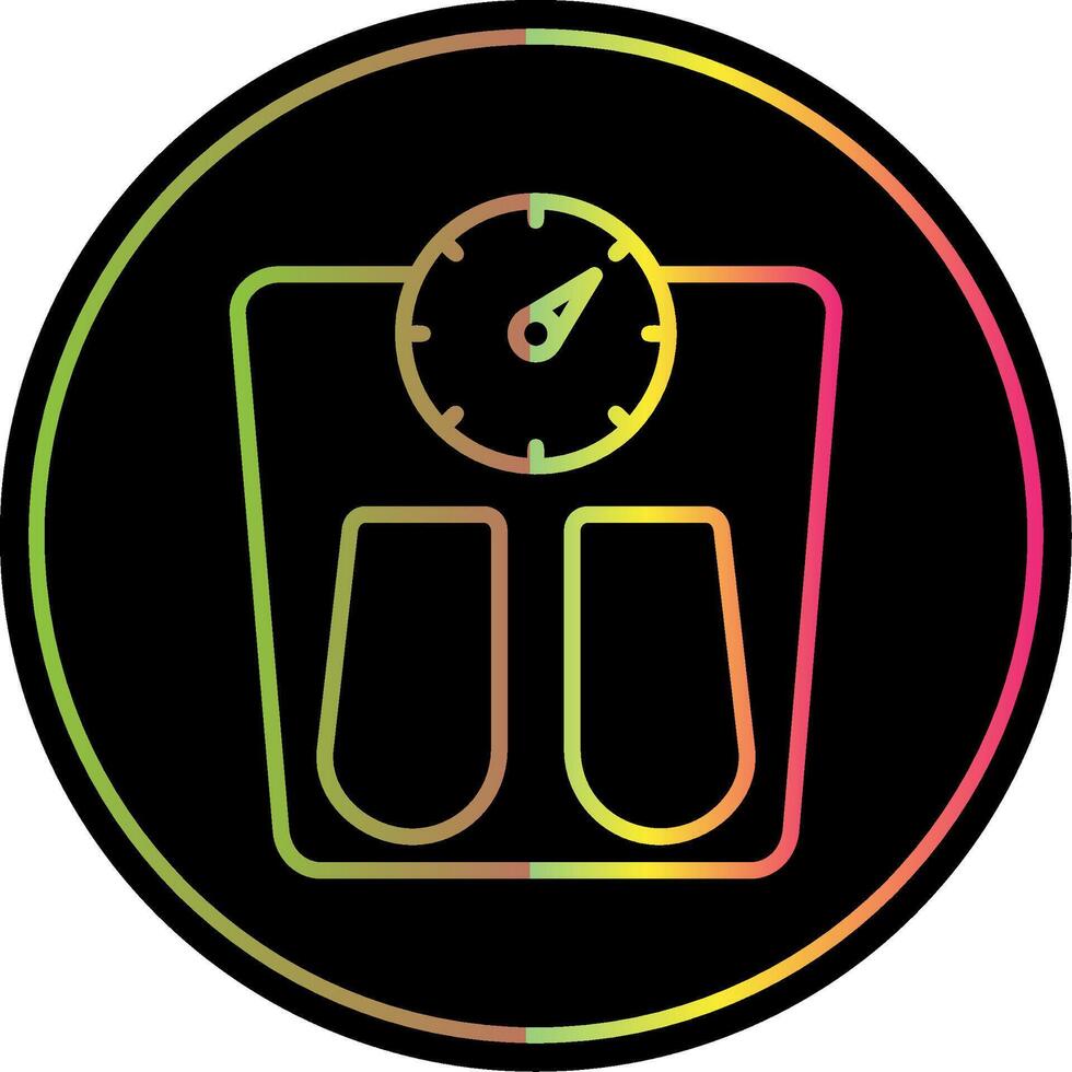 Scales Line Gradient Due Color Icon Design vector
