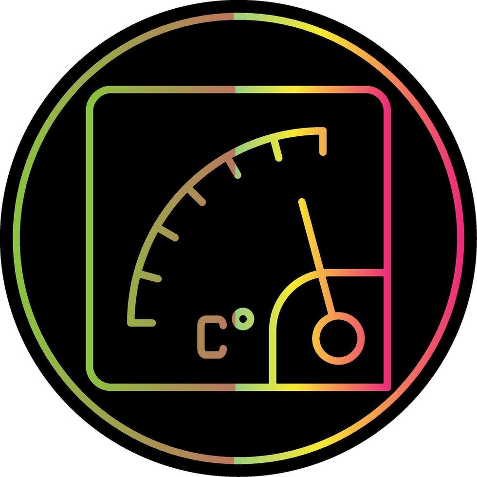 Gauge Line Gradient Due Color Icon Design vector