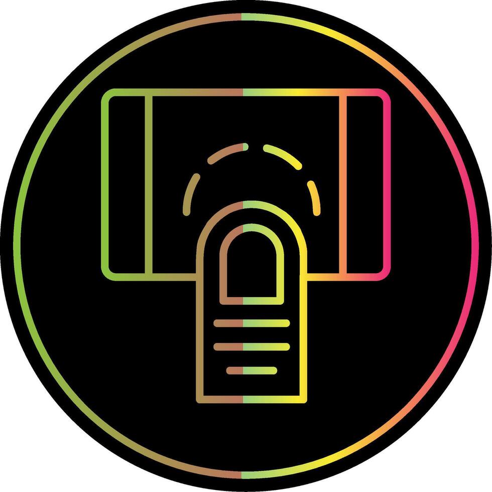 Smartphone Line Gradient Due Color Icon Design vector