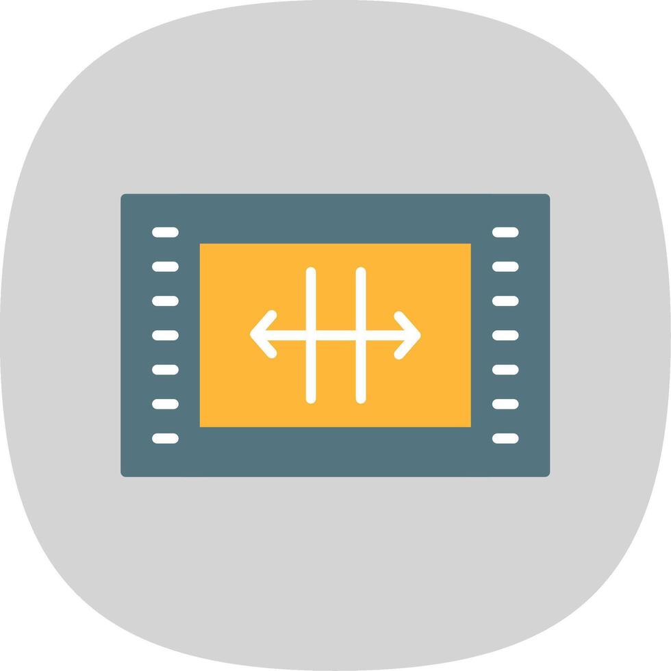 Resize Flat Curve Icon Design vector