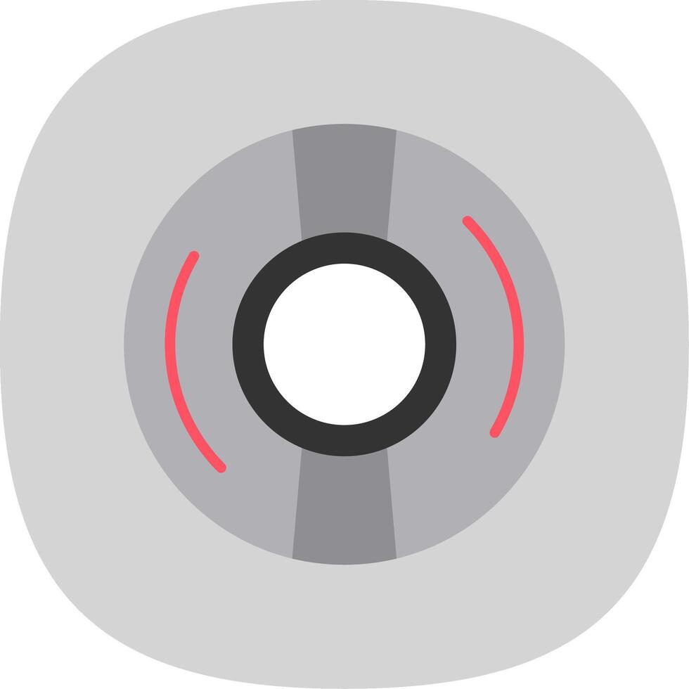 Cd Flat Curve Icon Design vector