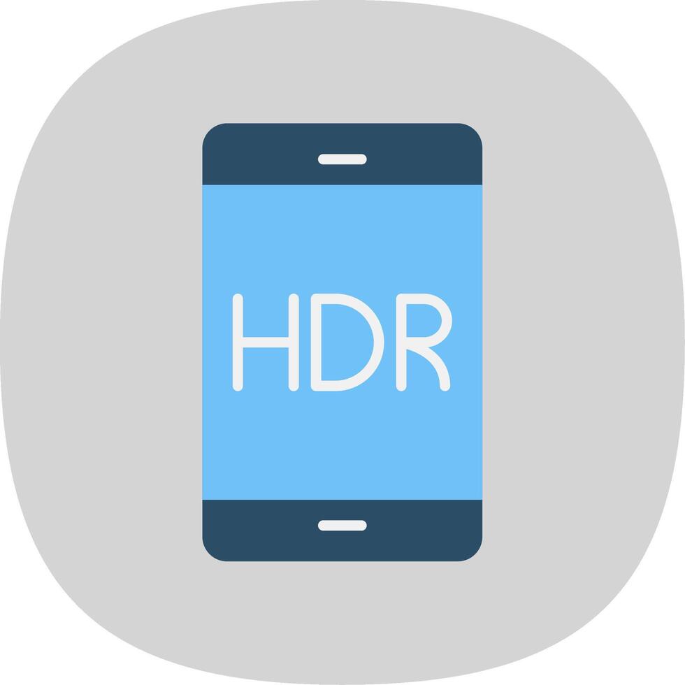 Mobile Flat Curve Icon Design vector
