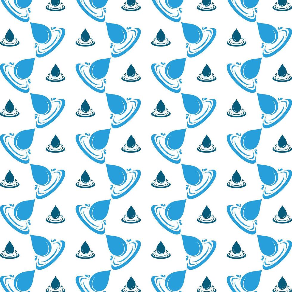 Water drop sensitive trendy multicolor repeating pattern illustration design vector